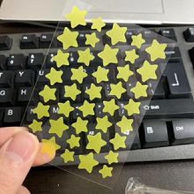 10 Sheets/Pack (400 Capsules) Pimple Patches for Face,Hydrocolloid Acne Patches Star Pimple Patches for Healing,Cute Star Face Stickers Zit Patch,Pore Cleansing Strips,Treatments and Masks (Yellow)