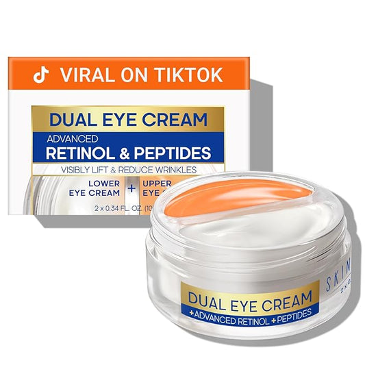Dual eye cream with advanced
