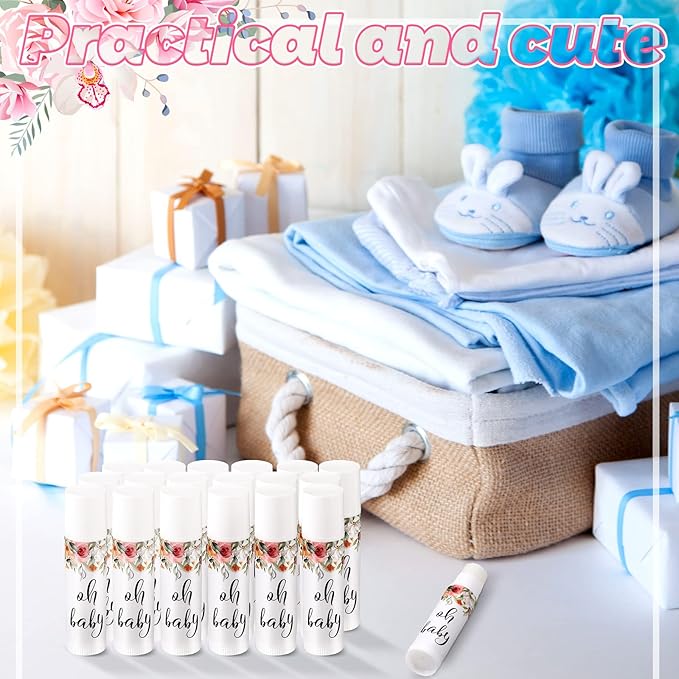 40 Pieces Lip Balm Bulk Baby (Flower)