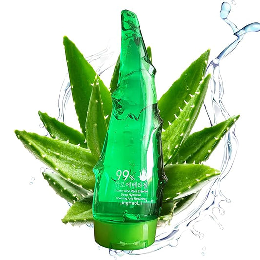 Aloe Vera Gel for Face & Body,Hydrating Travel Size Pure Aloe Vera Gel Face Moisturizer for All Skin Type,No-sticky Long Lasting Refreshing Moisturizing Fast Absorbing Aloe Cream Gel