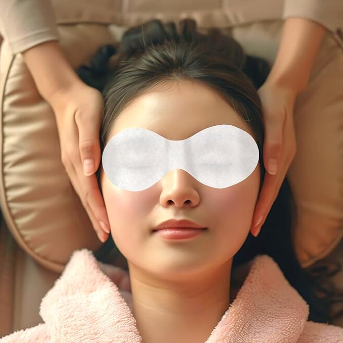 100 Sheets Disposable Non Woven Eye Care, Cotton Eye Mask Paper Paper Facial Eyes Pads Spa DIY Clear Eyes Mask Papers Beauty Sheets for Makeup Skincare Spa Wrap Moisture Retention