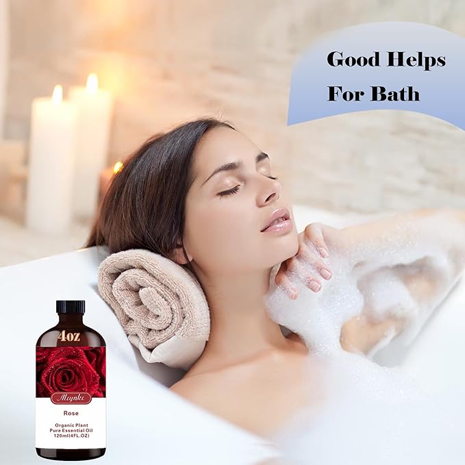 4 Fl Oz/120 ml Honeysuckle Essential Oil, Send Gift Roll-on (10 ml) - 100% Natural, Aromatherapy, Diffuser, Massage, Yoga, DIY Soap and Candle Making, Fragrance Oils, Spa Skin Care