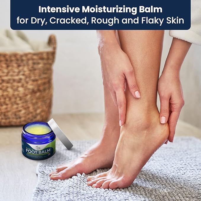 Soothing Lavender Foot Soak with Epsom Salt - Best Toenail Treatment, & Softens Calluses - Soothes Sore & Tired Feet Tea Tree Oil Foot Balm/ Moisturizer For Dry Cracked Feet