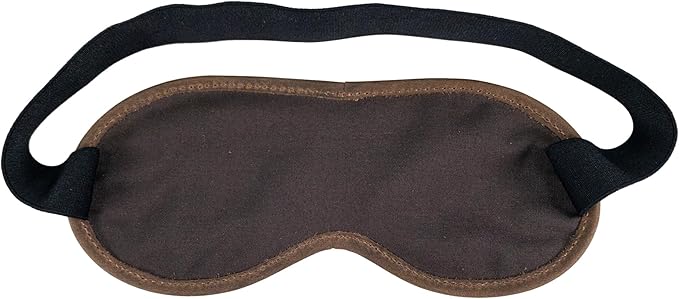 Hide & Drink, Unisex Sleep Eye Mask, Light Blocking for Sleeping, Handmade from Full Grain Leather - Bourbon Brown