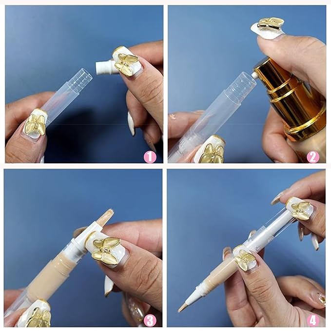 8 Pieces Empty Cuticle Oil Pen for Nails 3ML Transparent Twist Pen for Cuticle Oil Applicators Cosmetic Containers Gloss Tube Eyelash Growth Liquid Tube