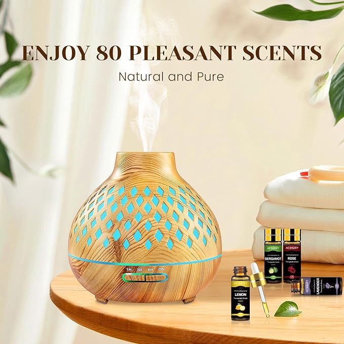 Essential Oil Set 80 Pcs-100% Natural Essential Oils Kit-Perfect for Diffuser, Humidifier, Aromatherapy, Massage,Soap, Candle Bath Bombs Making, 80 * 5ML(0.17oz)