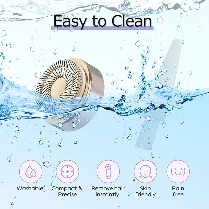 Generation 2 Replacement Heads for Flawless Facial Hair Remover Replacement Heads,Suitable for Flawless Replacement Heads Gen 2 for Flawless Facial Hair Remover for Women,As Seen On TV.(4 Pack)