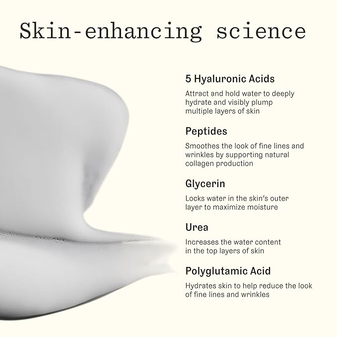 Milky Hydration Concentrate, Anti-Aging Hydrating Face Serum, Hyaluronic Acid-5 Complex and Peptides, Visibly Plumps and Smooths Skin, Agency by Curology, 1 fl oz