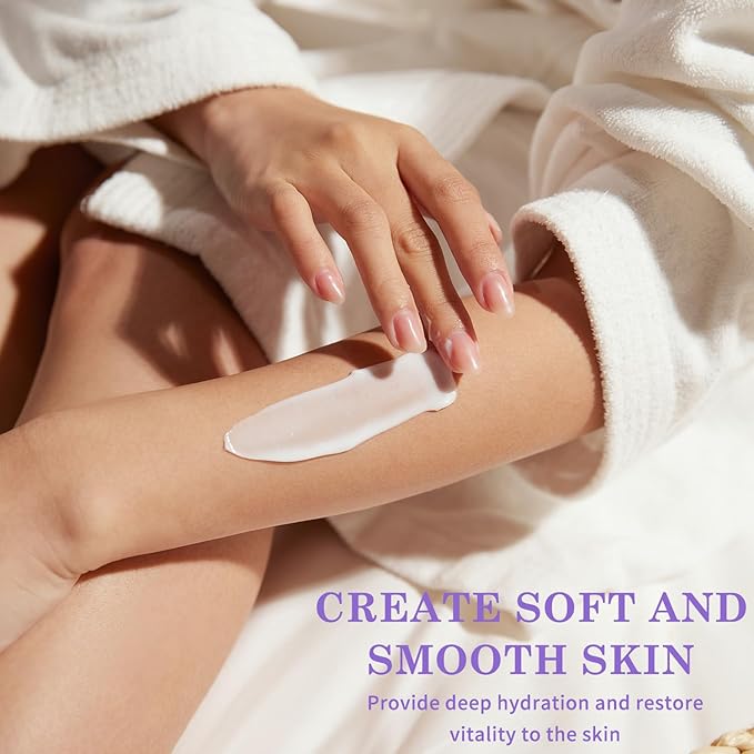 Princess Belle Lavender Body Lotion, Travel Size Body Lotion for Women and Men Dry Skin, Deep Moisturizing and Hydrating with Natural Shea Butter, Smell Good, 100ml(3.4floz)