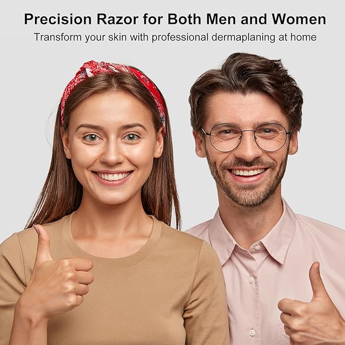 Face Razors for Women, Dermaplane Razor for Women Face, Eyebrow Razor, Facial Razors, Dermaplaning Tool, Gentle Skin Exfoliation Microblades for Sensitive Skin, Peach Fuzz Remover, 10 Count (Blush)