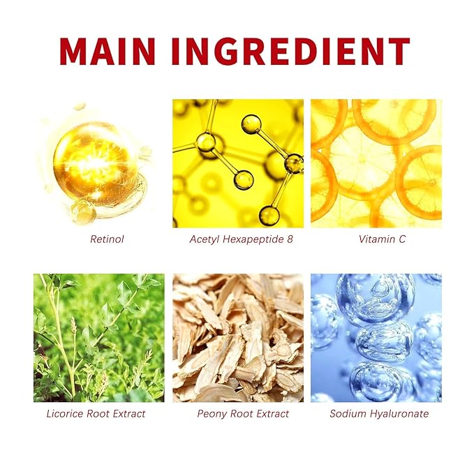 Korean Retinol Collagen Complex Cream, Advanced Day & Night Face Moisturizer with Vitamin C & Hyaluronic Acid, Anti-Aging & Acne Control for Men and Women (60g), Safe for All Skin Types