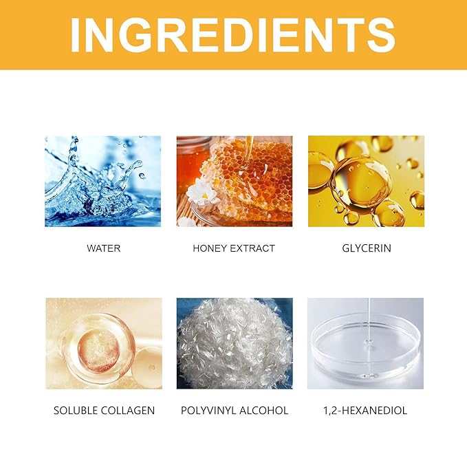 Glowtulip Honey Tearing Mask, Blackhead Control Honey Peel Mask for Face,Face Deep Cleasing & Moisturizing Mask,For All Skin (3PC)