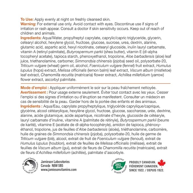 Jamieson ProVitamina A Retinol Renewal Night Cream 120mL (4.2 fl.oz.)