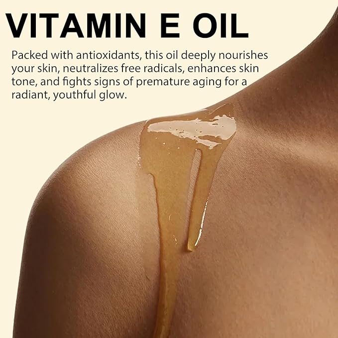 Vitamin E Oil for Skin, Hair & Face -75000 IU, Natural & Organic Vitamin E for Scars, Scalp, Bath & Body Oil, Moisturizing Dry Skin, 4Oz