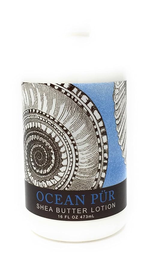 Greenwich Bay Trading Co. Shea Butter Lotion, 16 Ounce, Ocean Pur