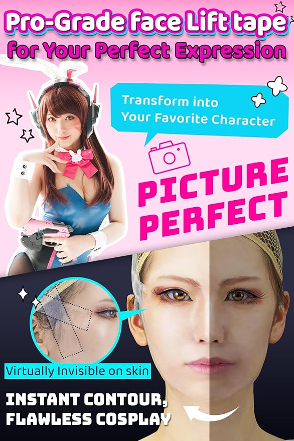 Cosplay Face Lift up Tape medical-grade face lifting tape invisible