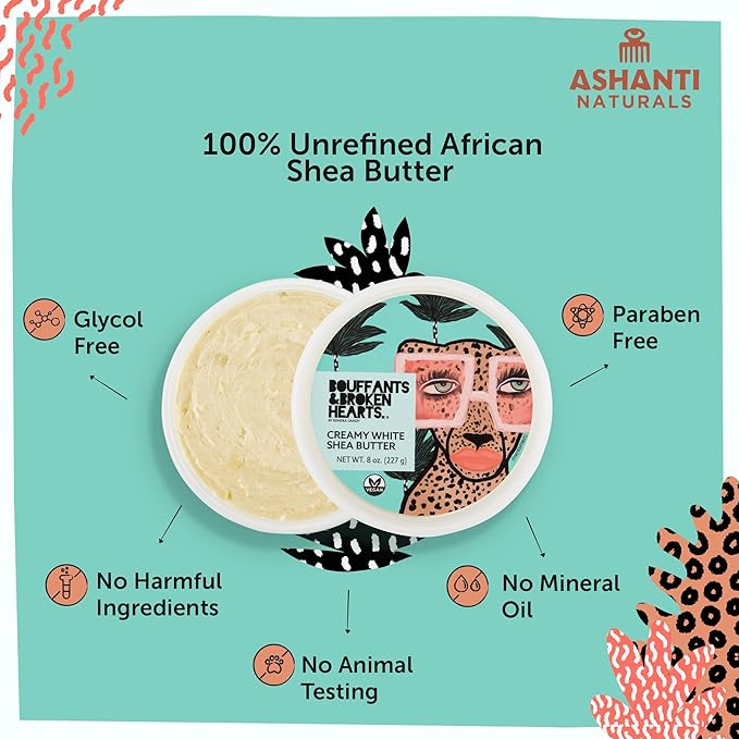 Bouffants Bundle - African Black Soap Bar (16oz) | Creamy White Shea Butter (8oz)