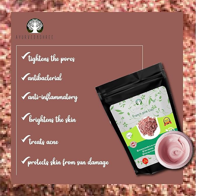 French Pink Clay Powder 100 Gm