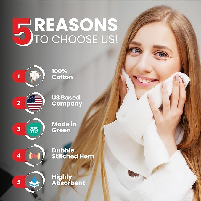 Infinitee xclusives white wash cloths