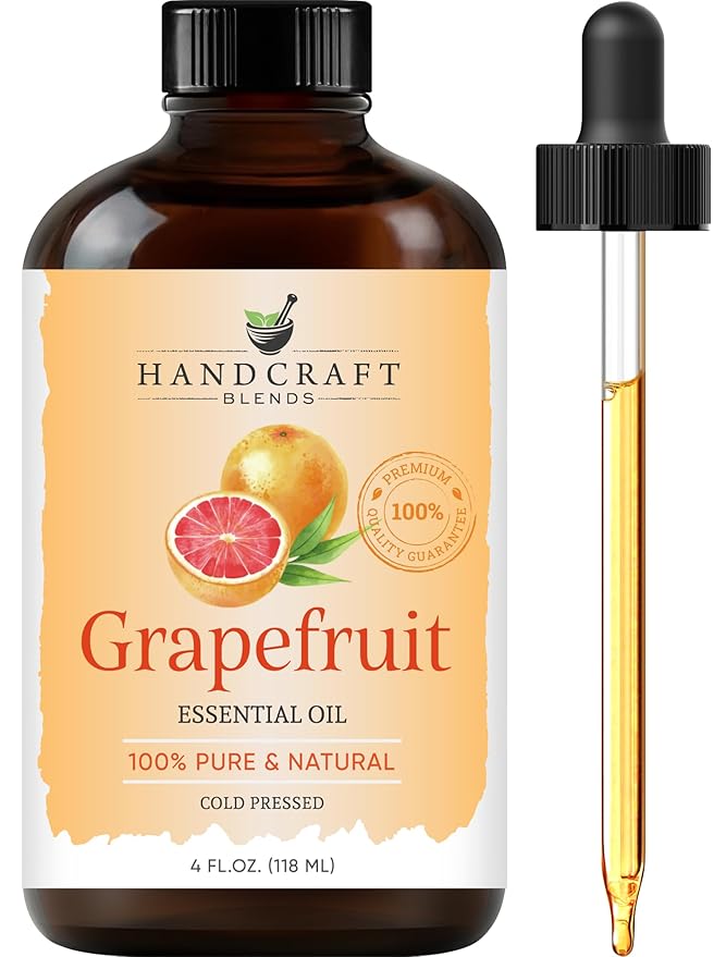 Handcraft Blends Grapefruit Essential Oil - Huge 4 Fl Oz - 100% Pure and Natural - Premium Grade Essential Oil for Diffuser and Aromatherapy