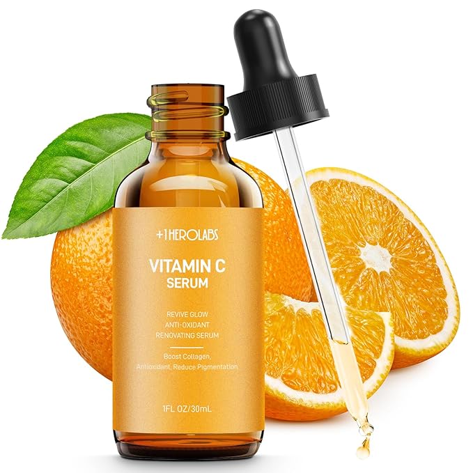 Vitamin C Face Serum With Hyaluronic Acid - Anti Aging Serum - Reduce Dark Spots, Professional Grade Treatment For Face & Eyes