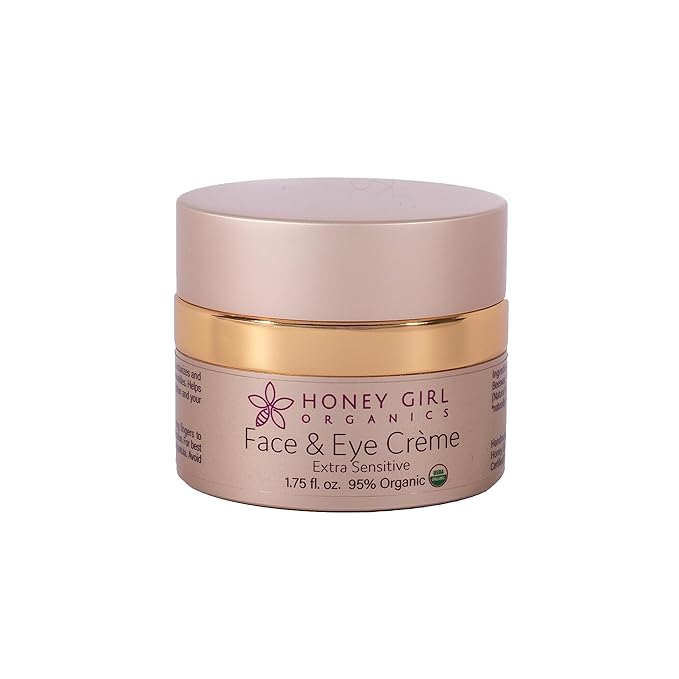 Honey Girl Organics Extra Sensitive Face and Eye Creme, 1.75 Fluid Ounce