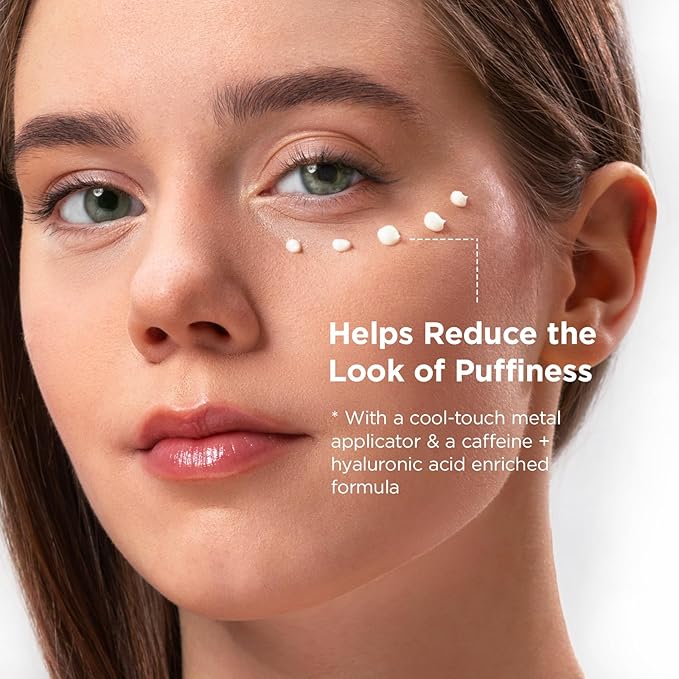 MOMOHOO Retinol Caffeine Under Eye Cream – Anti-Aging Eye Cream with Soluble Collagen for Puffiness, Wrinkles, and Under-Eye Bags, Hydrating & Soothing Formula for Women (0.68 fl. oz)