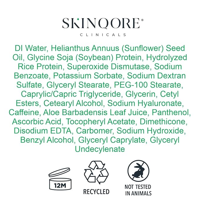 EyeGLO Caffeine Eye Cream for Dark Circles, Eye Bags, and Puffiness | UnderEye Treatment for Women with Peptides, Antioxidants, Hyaluronic Acid | Natural Brightening EyeCream - 1 Oz