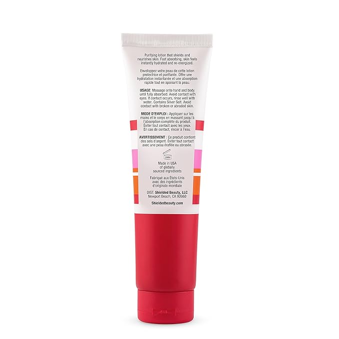 Beauty Hand & Body Shield Purifying Lotion Hydrating Protective Moisturizer with Silver Citrate & Hyaluronic Acid, 150ml