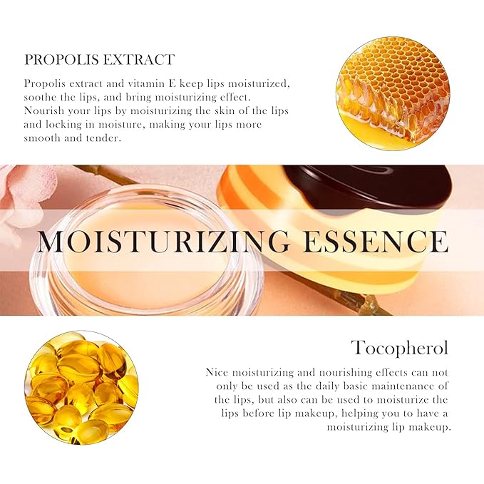 Honey Lip Balm Pot, Honey Lip Exfoliator