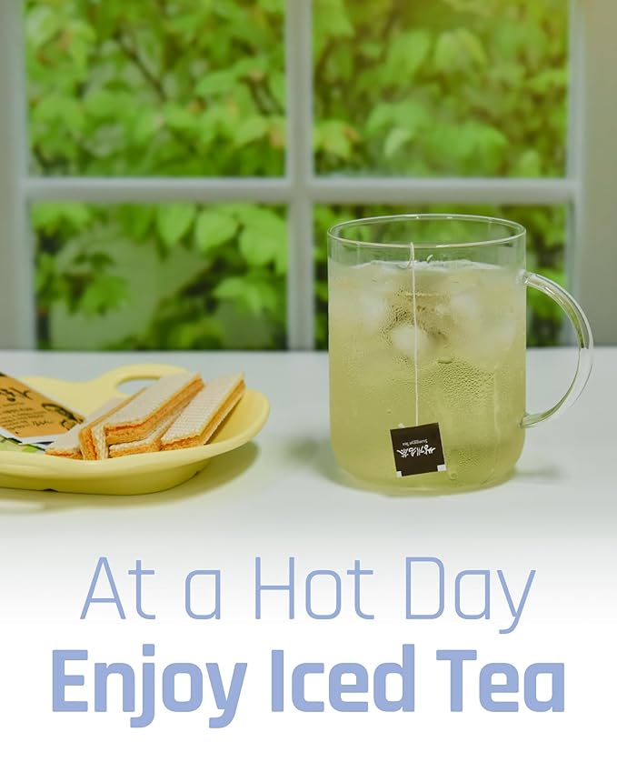 Ssanggye Hydrangea Sweet Dew Tea 1.2g x 40 Tea bags, Premium Korean Herbal Tea Hot Cold Sweet Flower Soft 4 Seasons Made in Korea