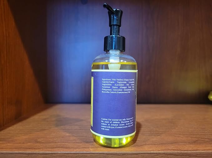 Lavender Massage Oil 8 Fl Oz - Relaxation and Soothing