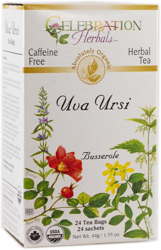 CELEBRATION HERBALS Uva Ursi Tea Organic 24 Bag, 0.02 Pound