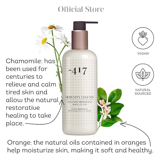 '-417 Dead Sea Cosmetics Aromatic Refreshing Body Lotion - Daily Moisturizing Lotion to Nourish Dry Skin 11.83 oz