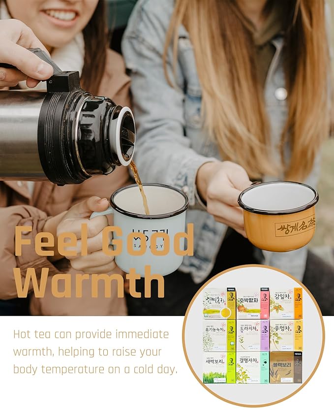 Ssanggye Burdock Tea 1g X 40 Tea Bags Premium Herbal Tea Hot Cold Refreshing Savory Earthy Flavor 4 Seasons Made in Korea