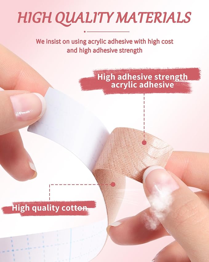 Anti-wrinkle Face Tape,3 Individually Wrapped Boxes of Premium Face Lifting Strap，Skin Tone Skin Tape for Face