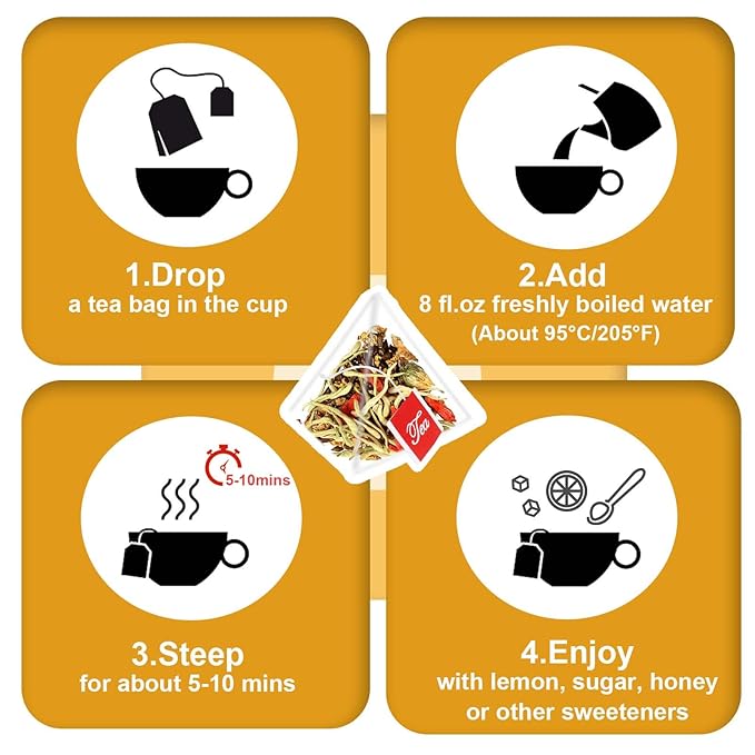 TEARELAE - Chrysanthemum Cassia Seed Tea - 5g x 20 Counts - Burdock Root, Goji Berry, Honeysuckle, Osmanthus - Combination Herbal Tea Bags