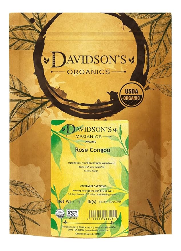 Davidson's Tea Bulk, Rose Congou, 1 Pound Bag