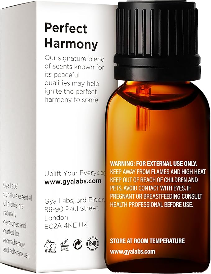 Gya Labs Harmony Essential Oil Blend - Soothing & Sweet Scent (0.34 Fl Oz)