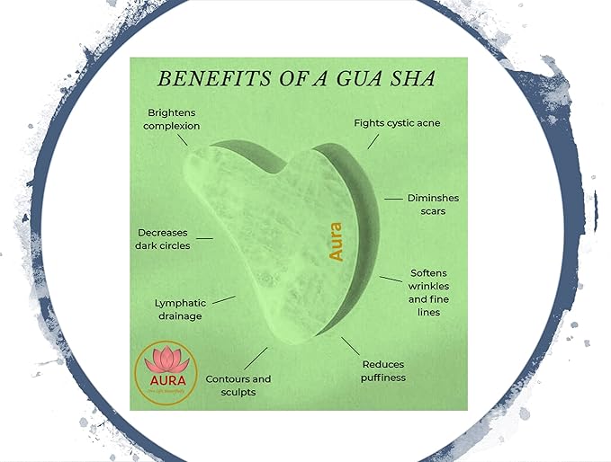 Premium Certified Luxury Green Jade Roller and Guasha for anti aging skin care