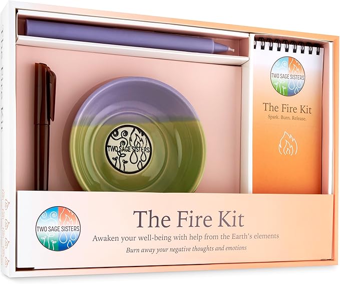 The Fire Kit – Jump Into Spring with Selfcare - Burn Negative Thoughts for Stress Relief and Healing - Care Kit By Two Sage Sisters