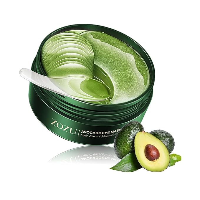 Green Cosmos. 24k Under Eye Patches - 30 Pairs - Under Eye Mask for Eye Care,Hydrating Moisturizing Eye Mask Patch Under Eye Patches for Dark Circles and Puffiness (Avacado)