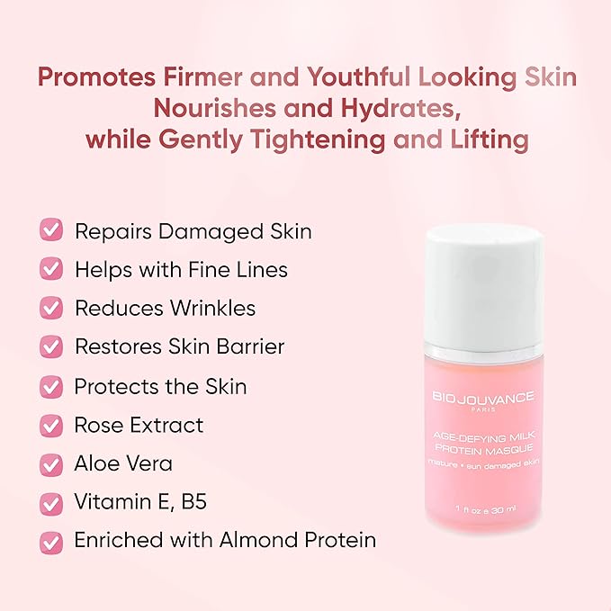 Bio Jouvance - Age Defying Milk Protein Mask 1 oz / 30ml Face Skin Care Treatment