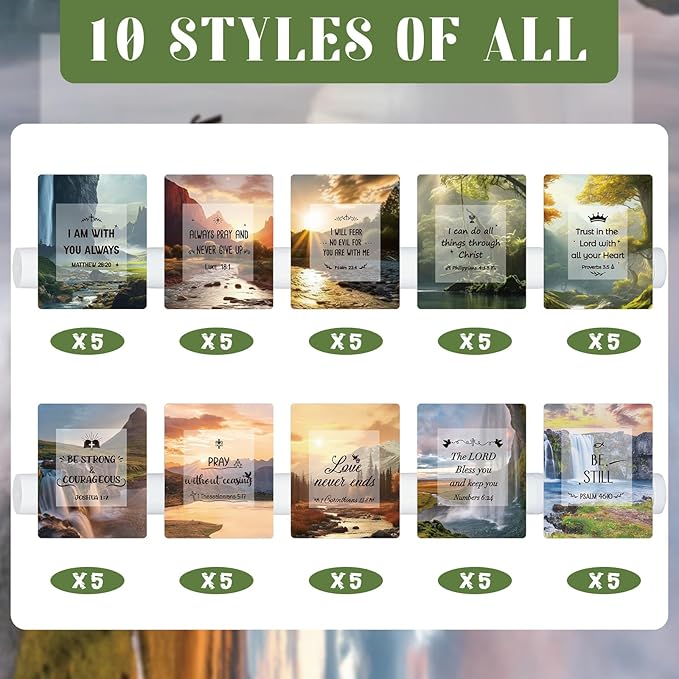 50 Pcs Lip Balm with Scripture Styles