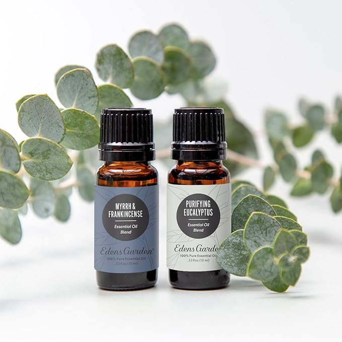 Edens Garden Myrrh & Frankincense Essential Oil Blend- 100% Pure Premium Grade, Undiluted, Natural, Therapeutic, Aromatherapy, The Best for Skin, Face, Kid Safe 10 ml (.33 fl oz)