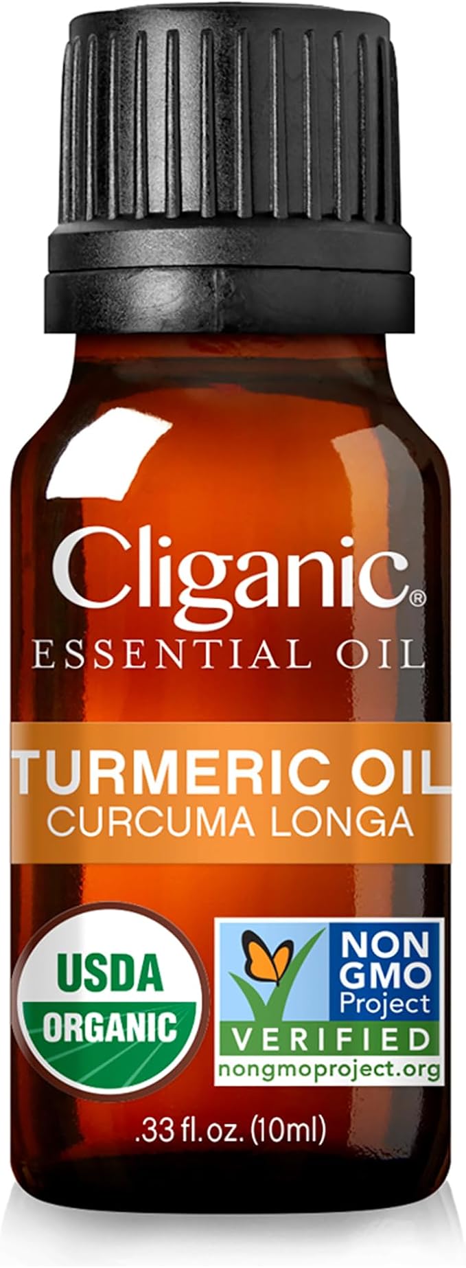 Cliganic Organic Turmeric Essential Oil, 100% Pure Natural for Aromatherapy | Non-GMO Verified