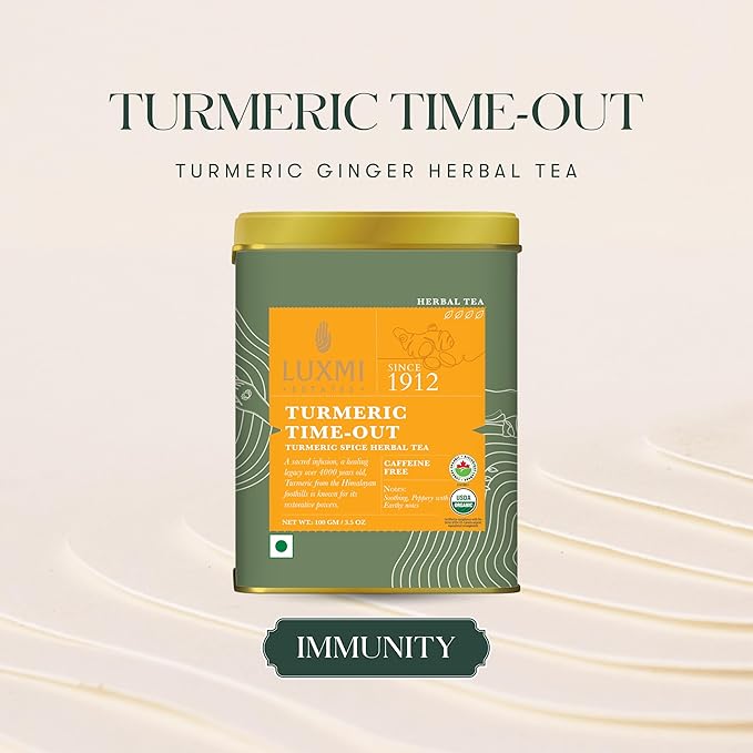 Luxmi Estates Turmeric Time-Out Herbal Loose Tea 100g Pack