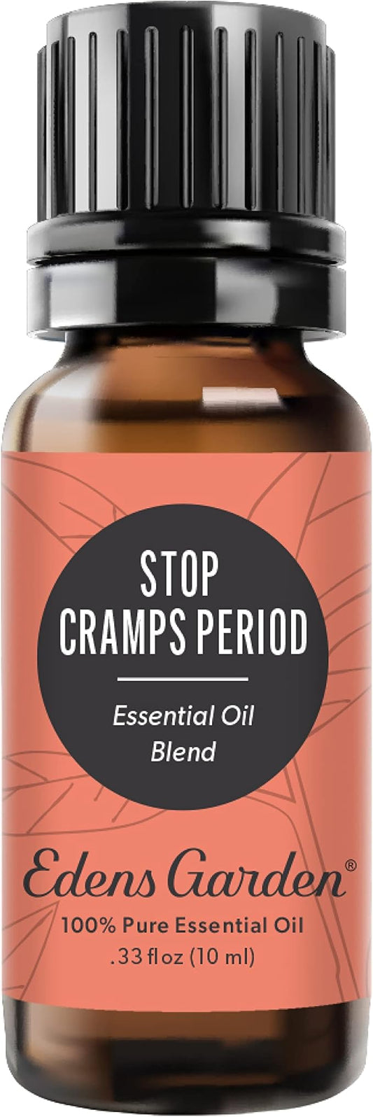 Edens Garden Stop Cramps Period Essential Oil Blend- 100% Pure Premium Grade, Undiluted, Natural, Therapeutic, Aromatherapy, The Best for Diffusing, Skin, Humidifiers, Hair 10 ml (.33 fl oz)