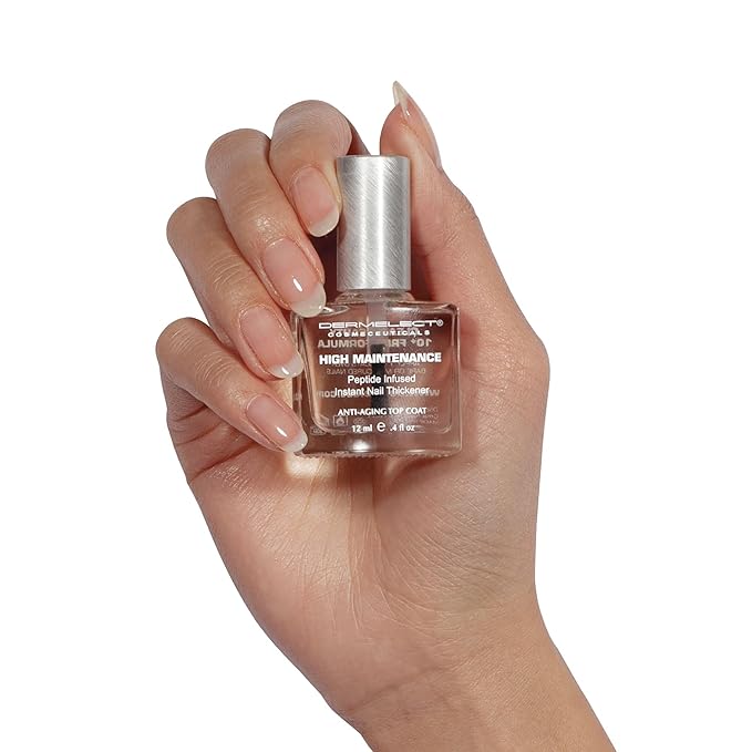 Dermelect Conceal & Condition Nail Treatment Kit – Ridge Filler & Color Corrector for Damaged, Discolored & Brittle Nails – Strengthening Nail Care with Keratin, Peptides & Biotin – Sheer Pink & Nude