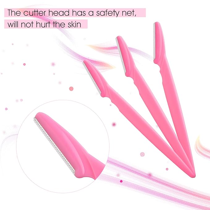 FEPITO Eyebrow Razor Shaper Shavers Trimmers for Women and Men Face Hair Removers Multipurpose Exfoliating Face Razor